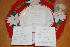 Cookies and Milk left for Santa